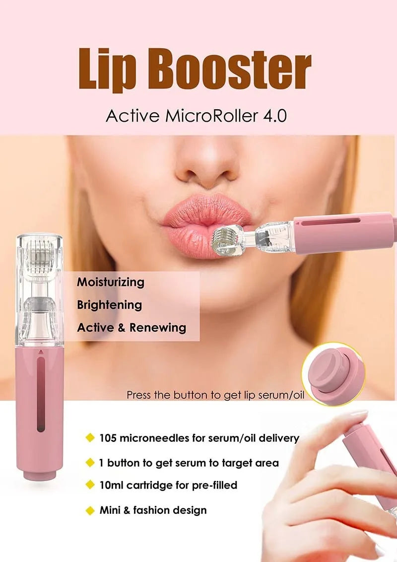 Titanium Derma Roller – Lip, Beard &amp; Hair Growth Enhancer