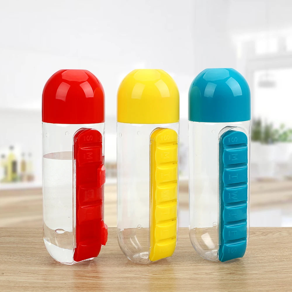 Bottle with Pill Organizer – Hydration Meets Routine