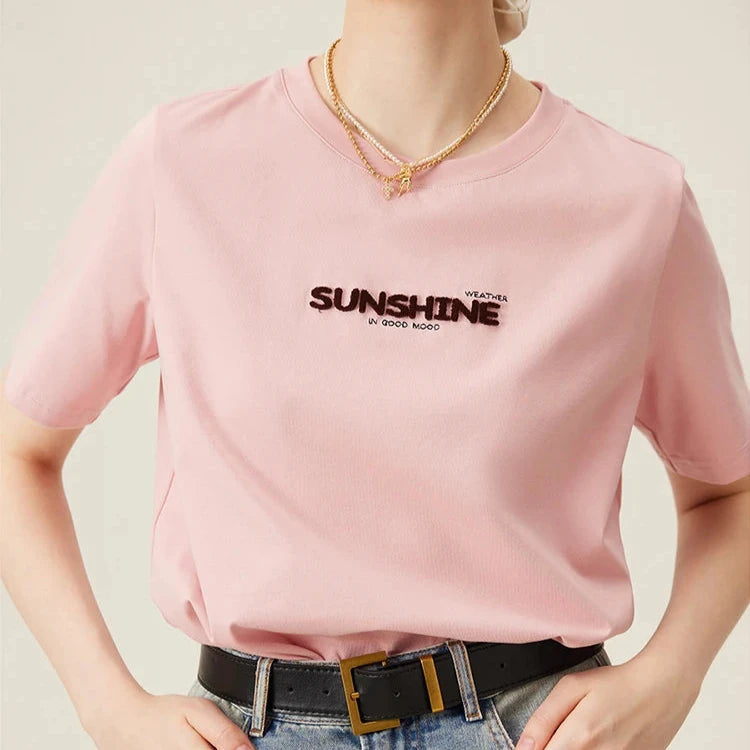 Embroidered Cotton Tee