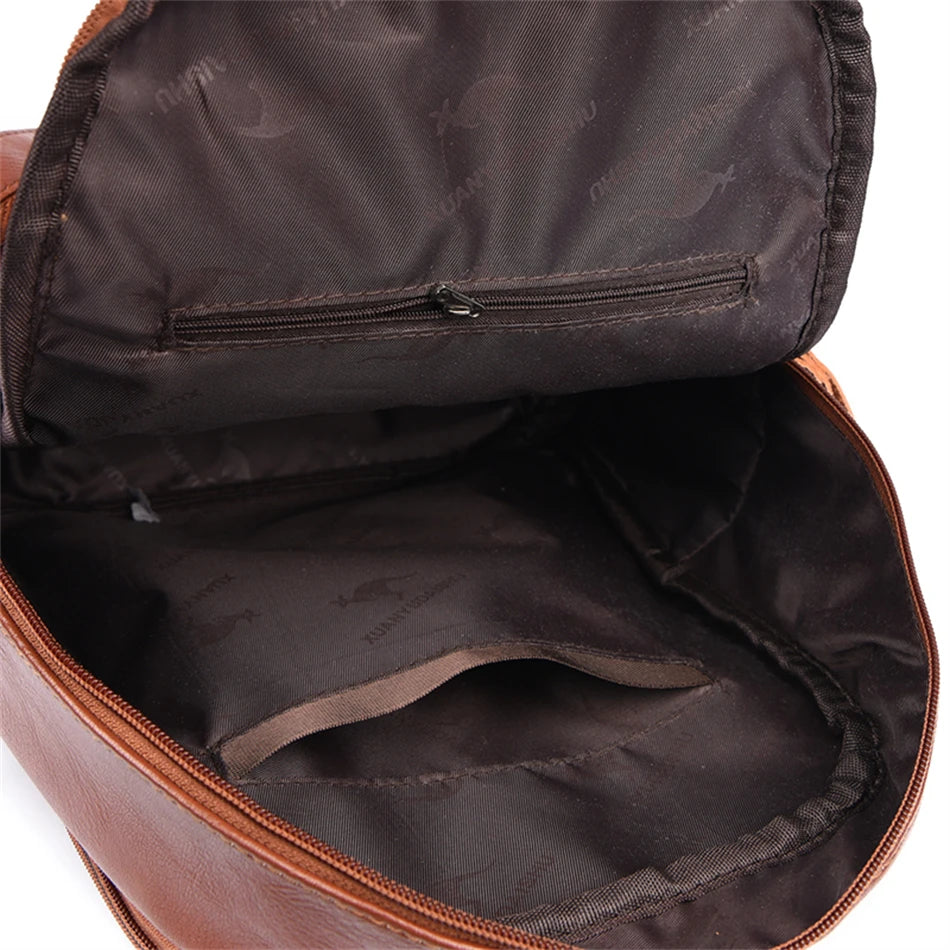 Luxury Leather Travel Backpack – Chic Meets Functional