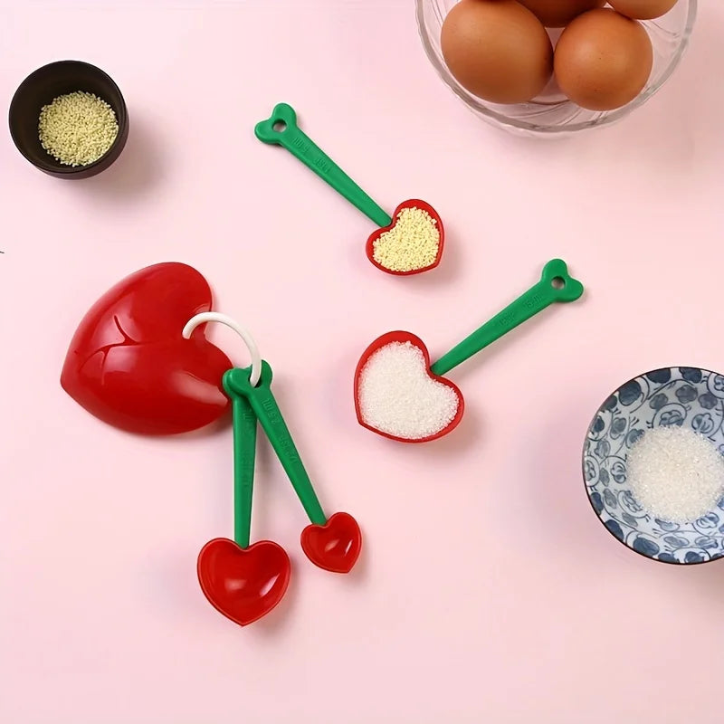 5-Piece Heart-Shaped Measuring Spoon Set