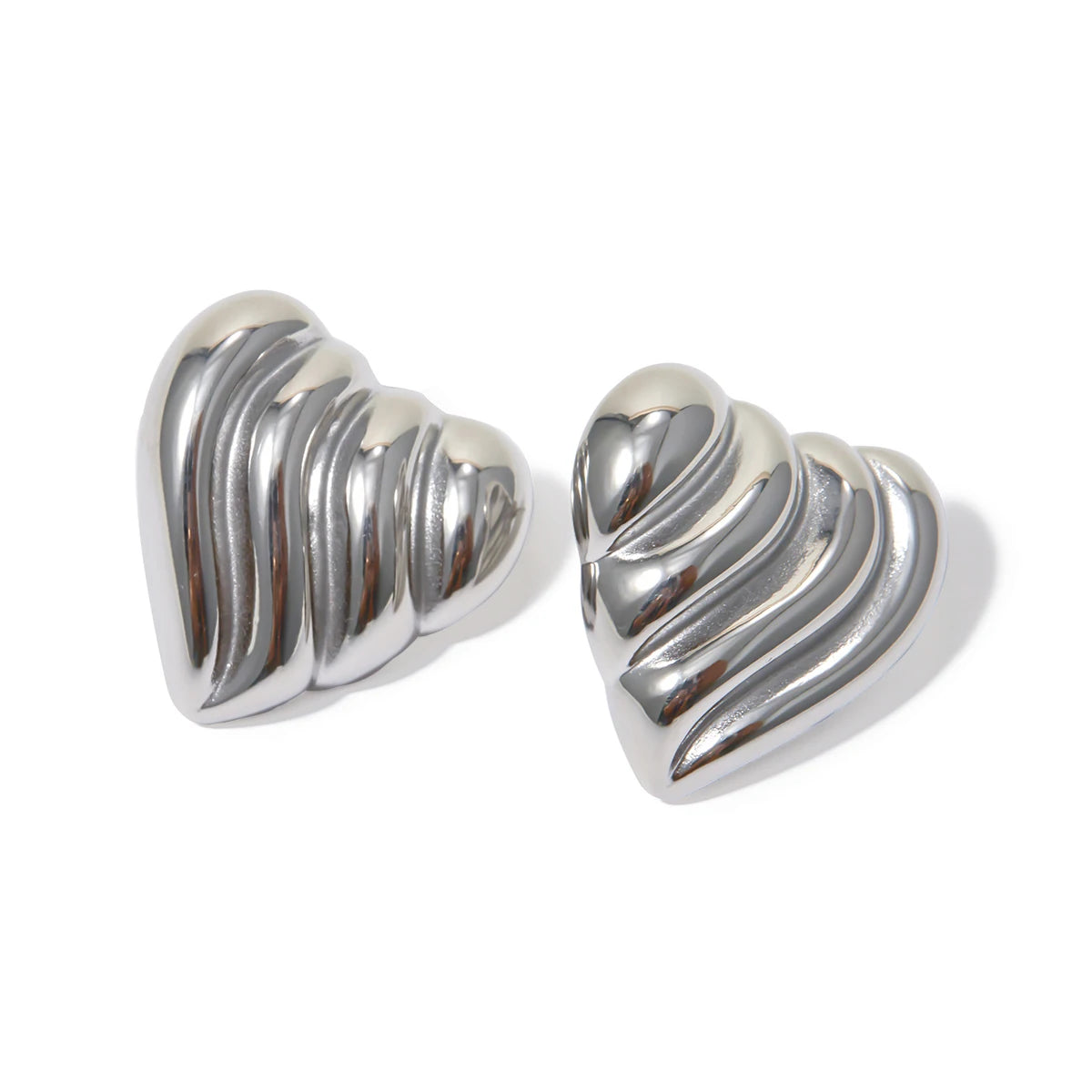 Wavy Heart Earrings