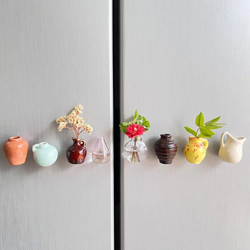 Mini Ceramic Vase Fridge Magnet