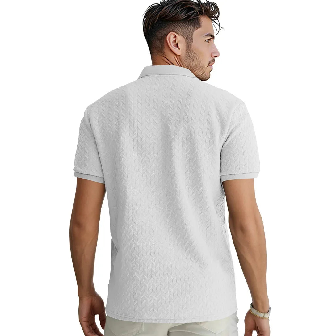 2025 Summer Men’s Floral Polo Shirt