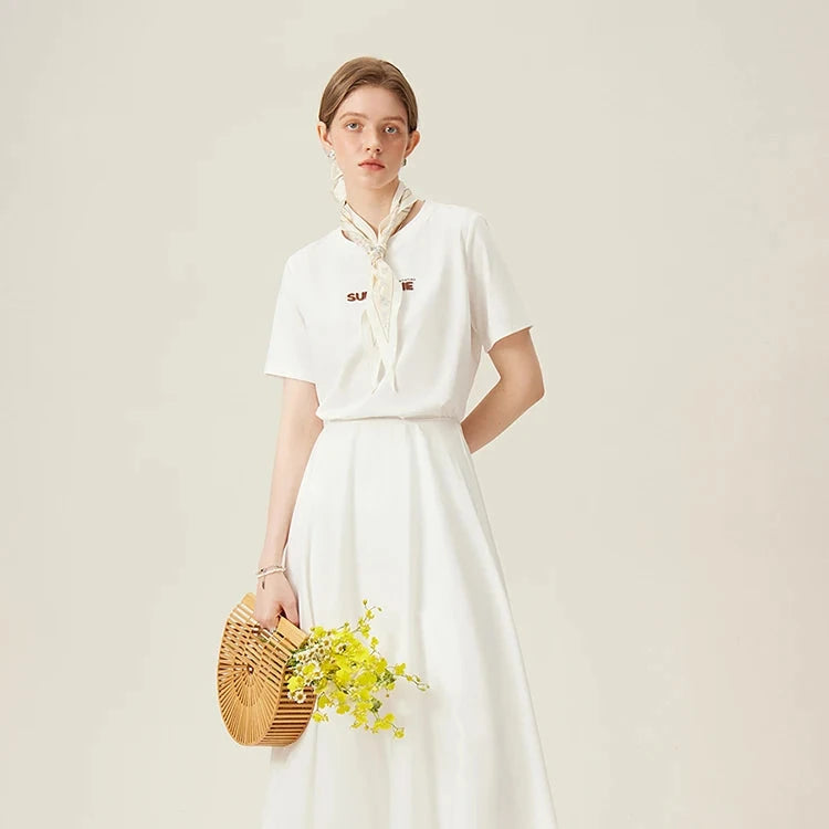 Embroidered Cotton Tee