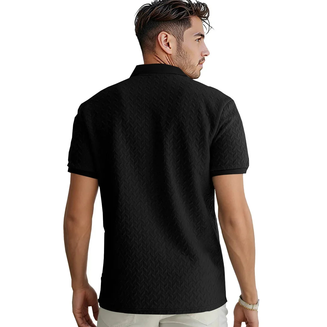 2025 Summer Men’s Floral Polo Shirt