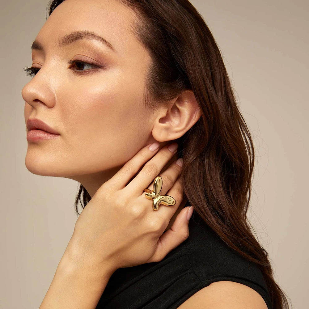 Bold Butterfly Statement Earrings