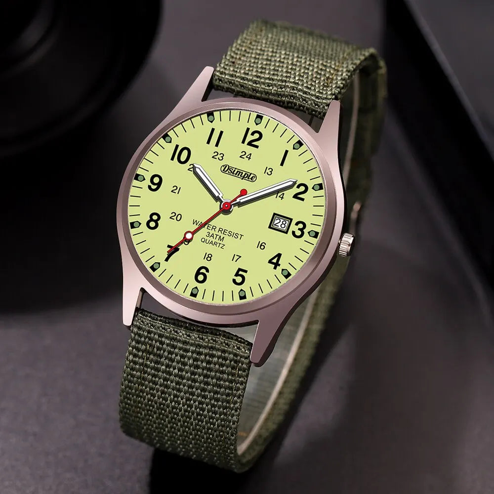 Men’s Luxury Military-Style Quartz Watch