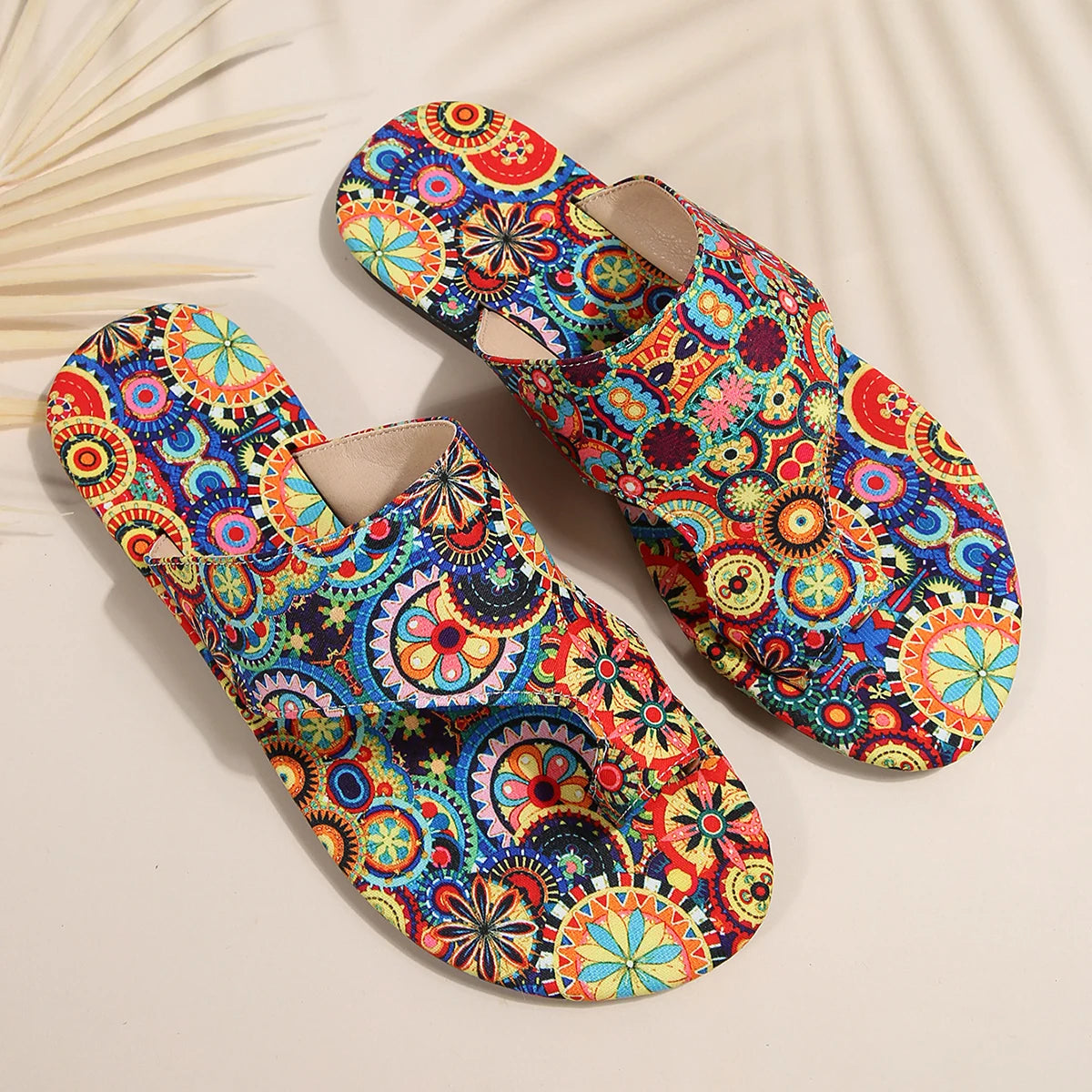 Bohemian Clip-Toe Flat Sandals 2025 Summer