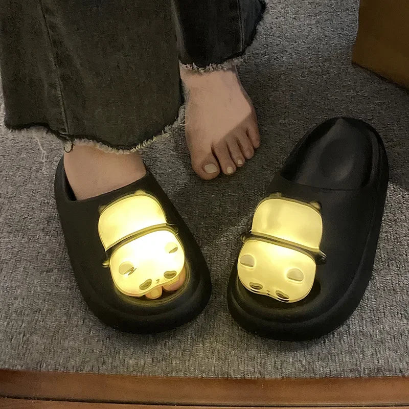Panda LED Light Indoor Slippers – Soft EVA Comfy Slip-Ons