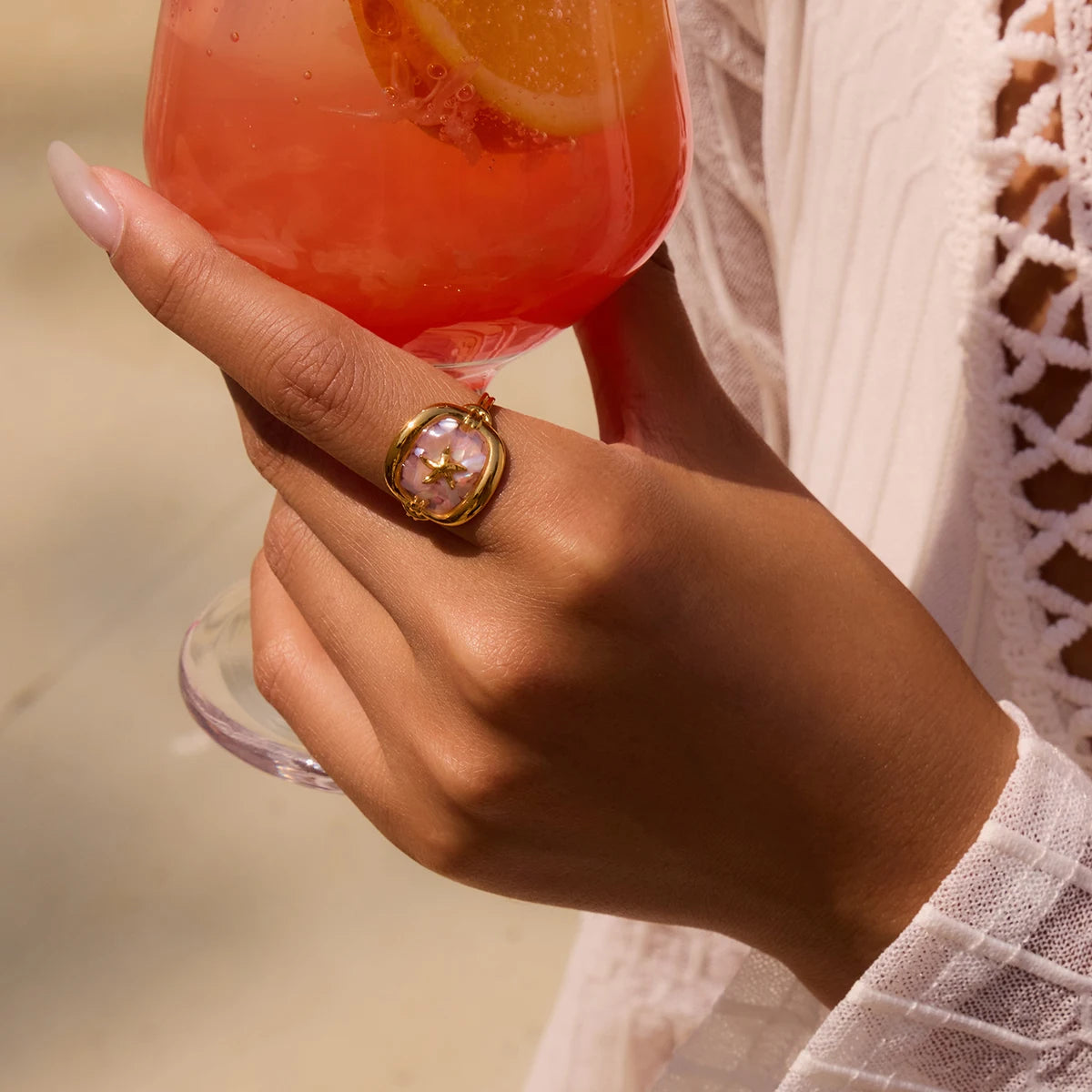 Ocean Starfish Open Ring