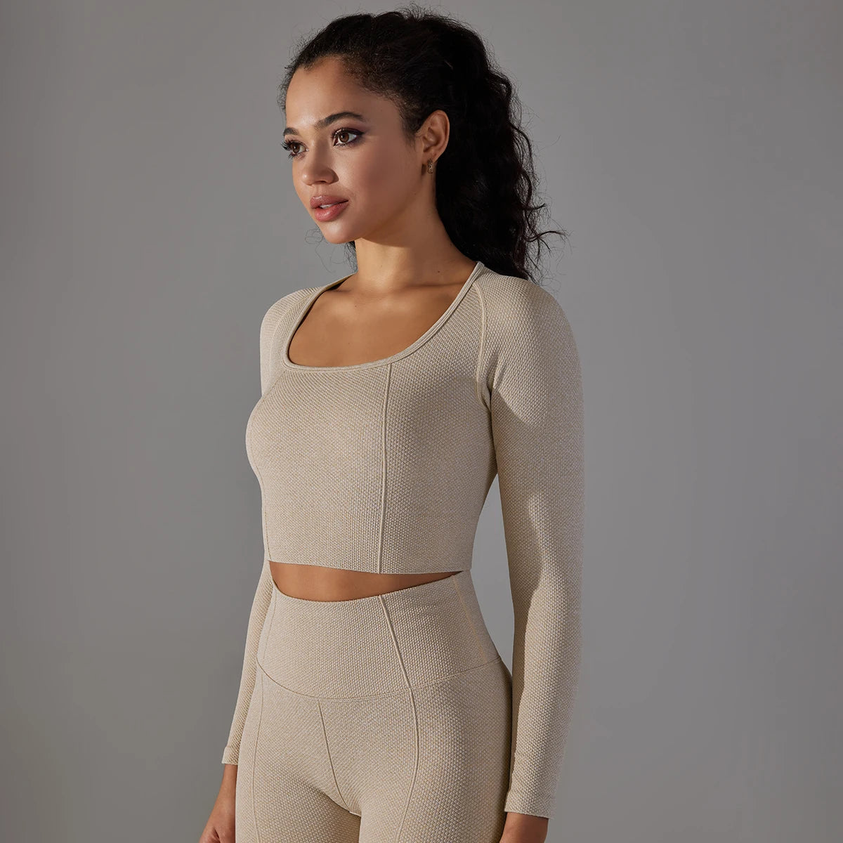 Women’s Long Sleeve Yoga Crop Top