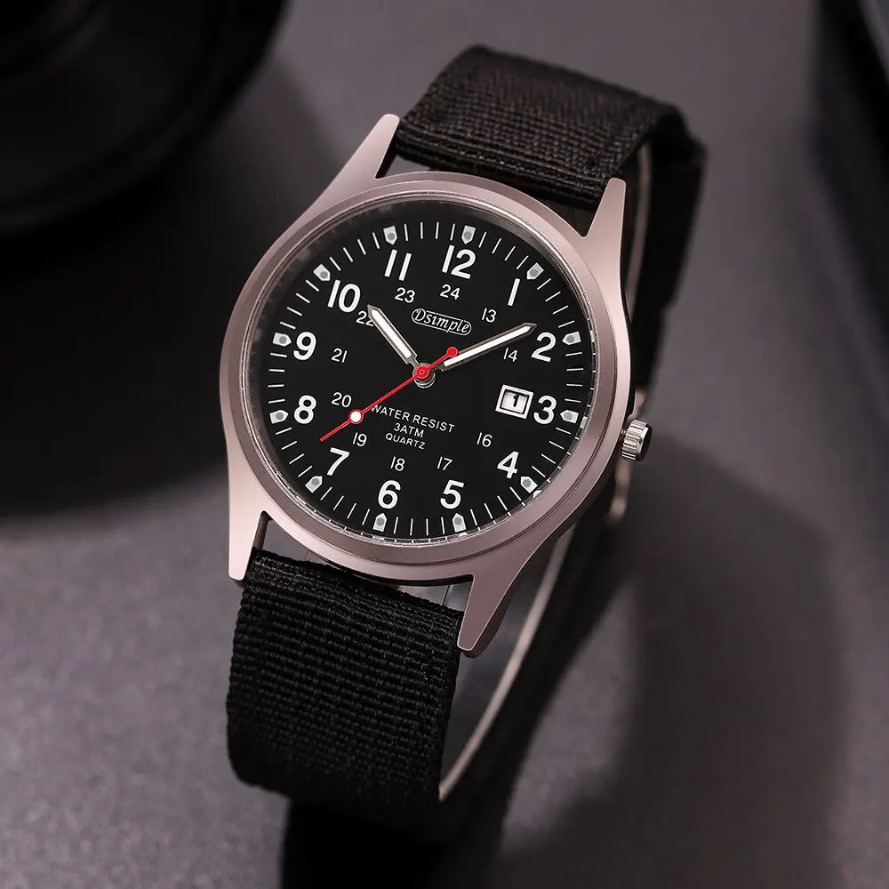 Men’s Luxury Military-Style Quartz Watch