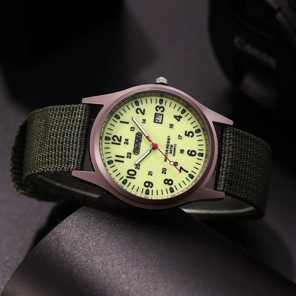 Men’s Luxury Military-Style Quartz Watch