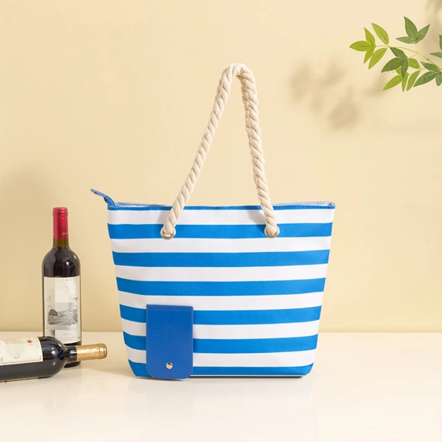 1.5L Portable Thermal Lunch Bag with Wine Pocket