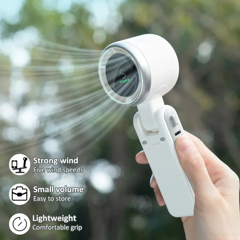Folding Turbo Neck & Desktop Mini Fan