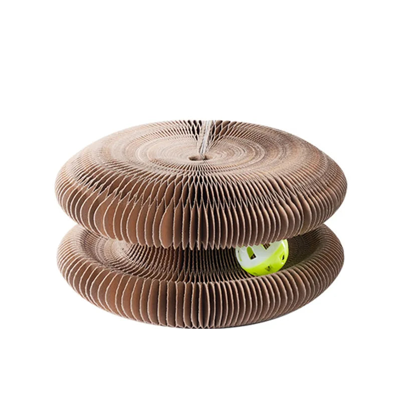 Magic Accordion Cat Toy – Claw-Safe Fun & Cozy Bed