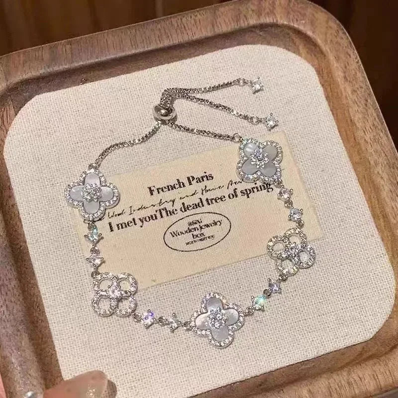 Romantic Rose Flower Bracelet