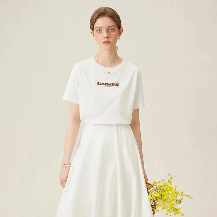 Embroidered Cotton Tee