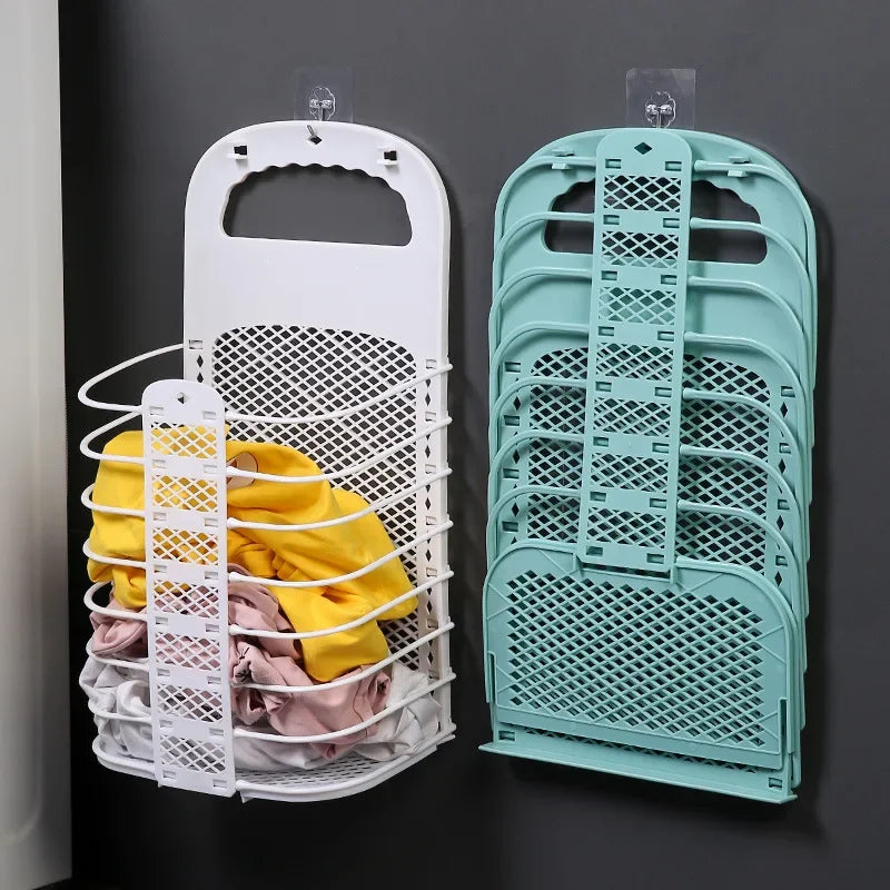 Wall-Mount Laundry Basket – Foldable & Space-Saving
