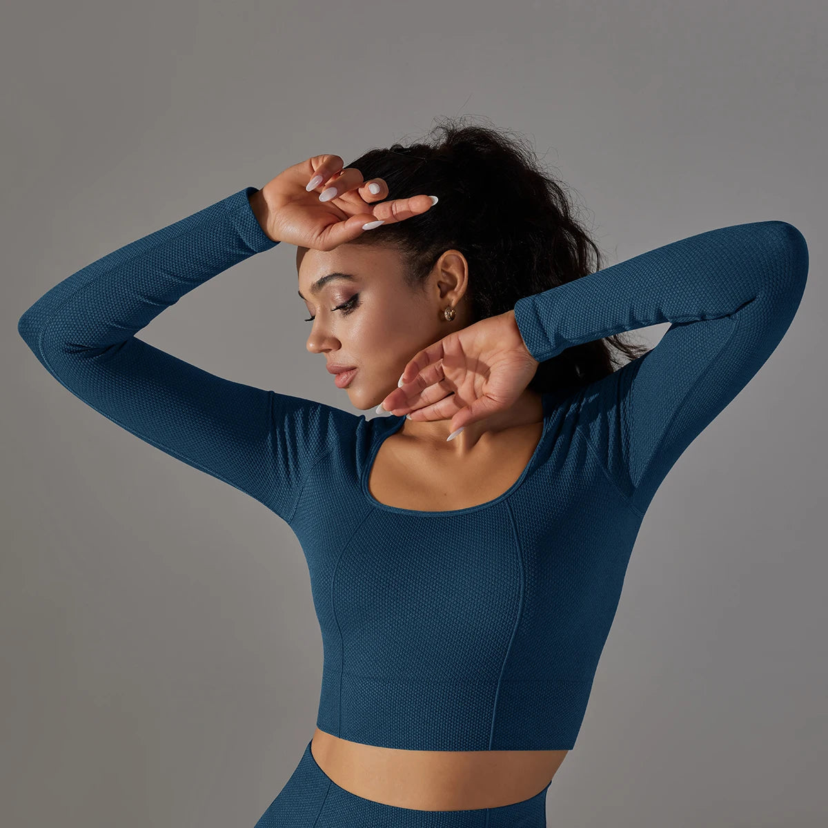 Women’s Long Sleeve Yoga Crop Top