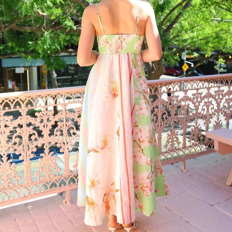 Color Block Maxi Dress