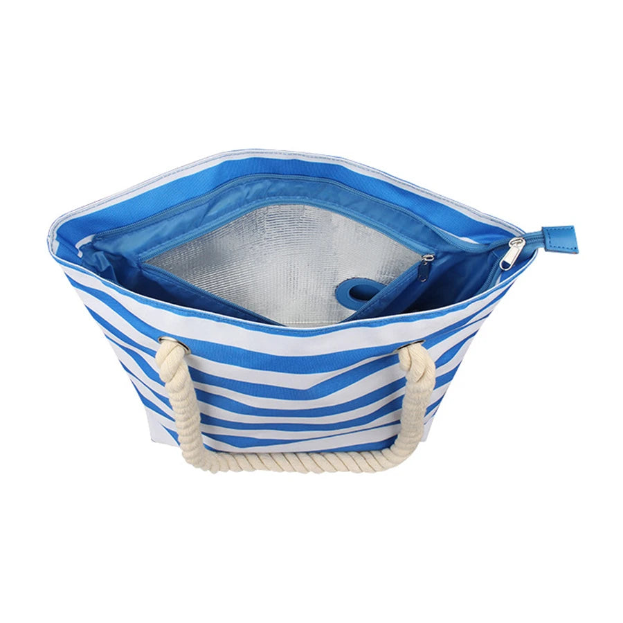 1.5L Portable Thermal Lunch Bag with Wine Pocket