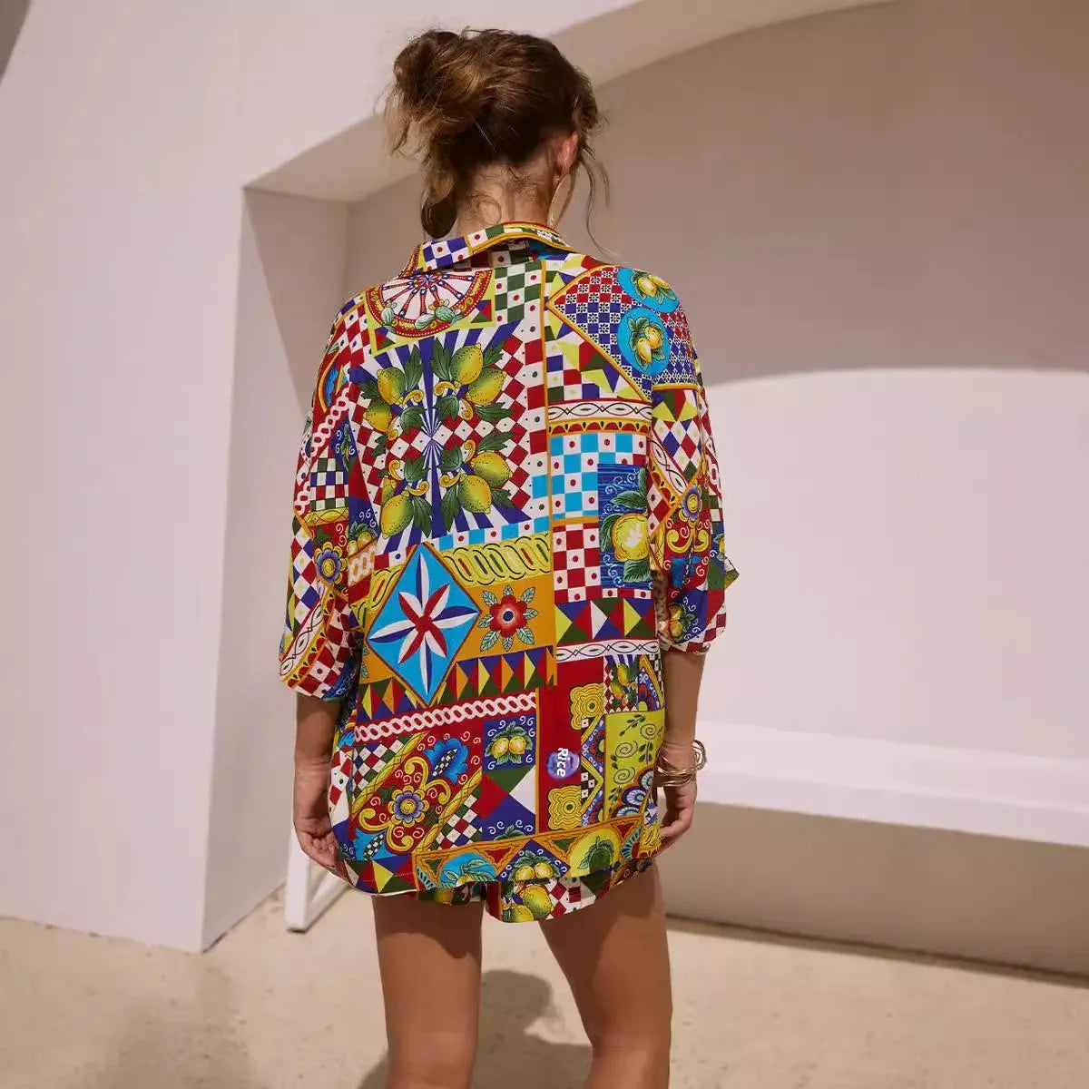 Patchwork Knot Skirt Set