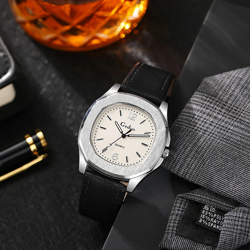 Cowboy Style Men's Leather Strap Sports Watch