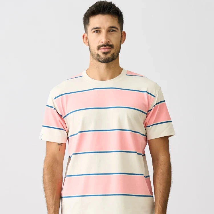 Sorona Cooling Striped T-Shirt Summer New 2025