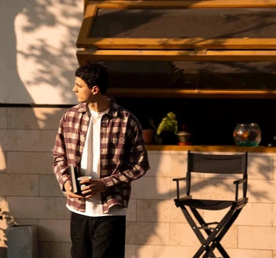 Oversized Vintage Plaid Shirt