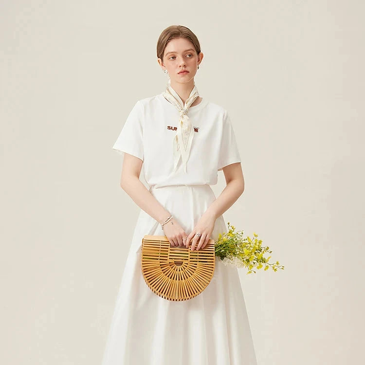 Embroidered Cotton Tee