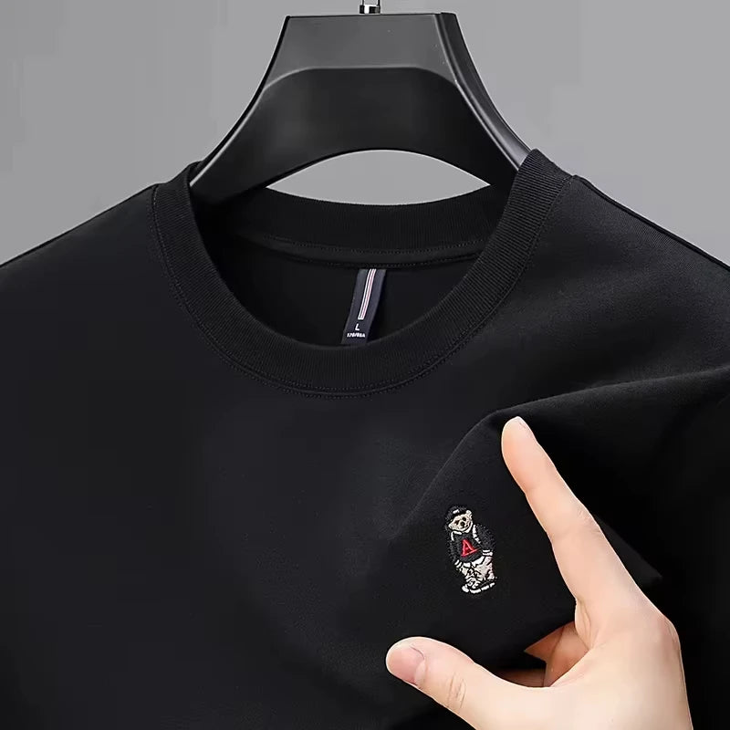 Cotton Luxury Embroidered T-Shirt