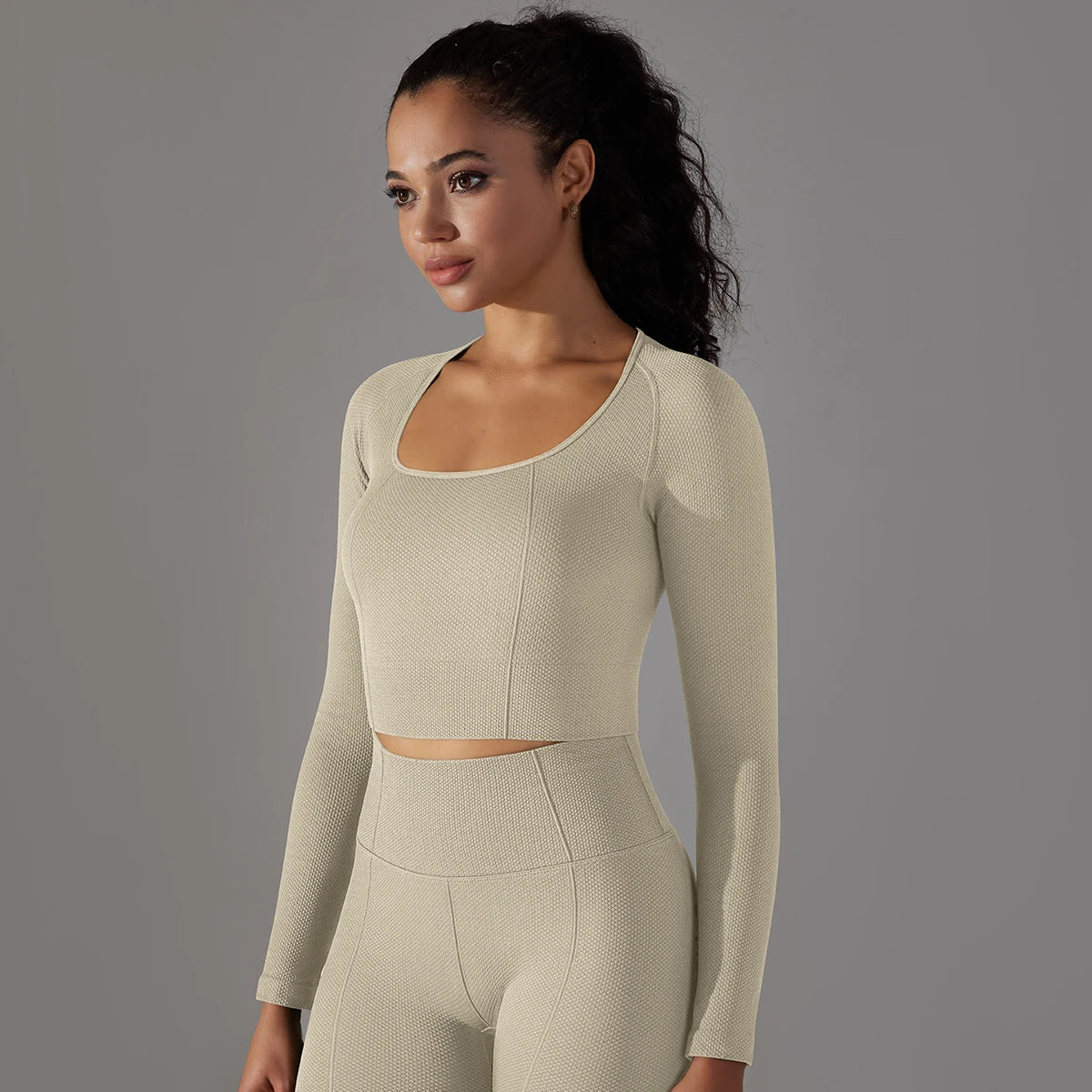 Women’s Long Sleeve Yoga Crop Top