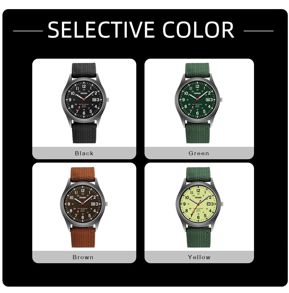 Men’s Luxury Military-Style Quartz Watch