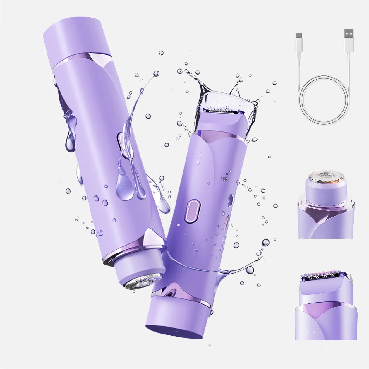 2-in-1 Electric Shaver – Smooth, Gentle &amp; Waterproof