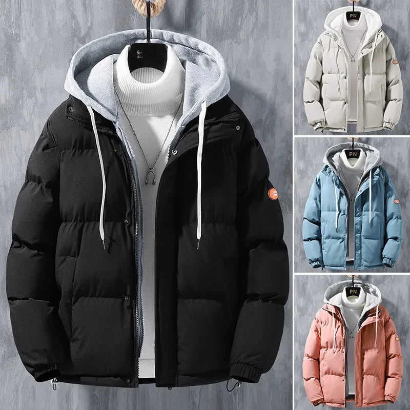 Men’s Thickened Warm Cotton Coat – Winter Puffer Jacket