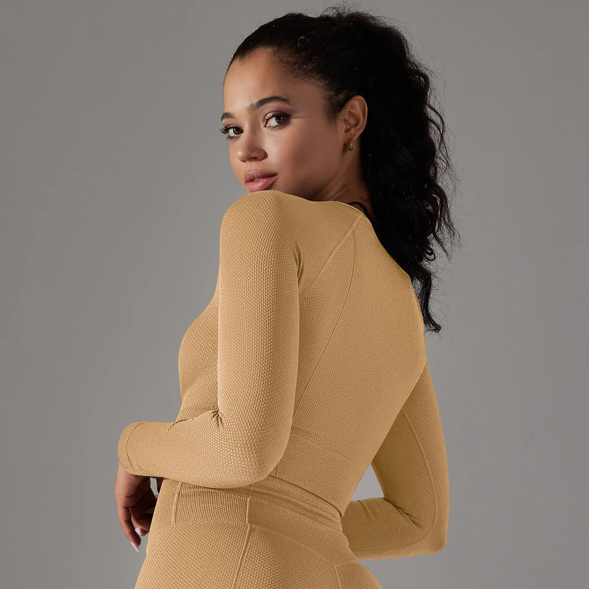 Women’s Long Sleeve Yoga Crop Top