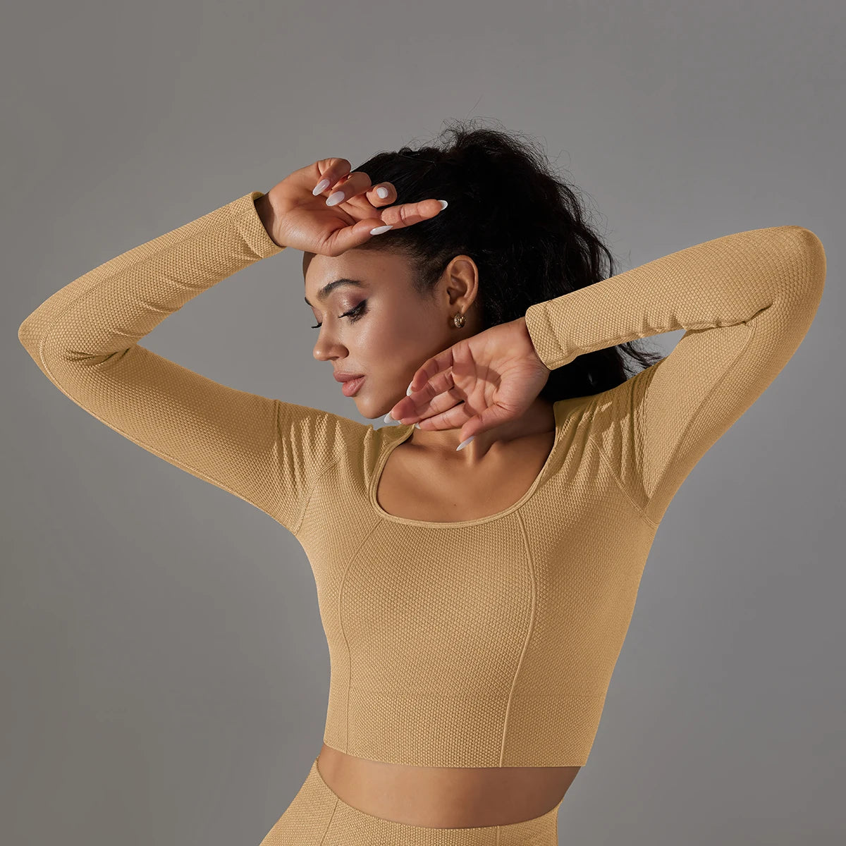 Women’s Long Sleeve Yoga Crop Top