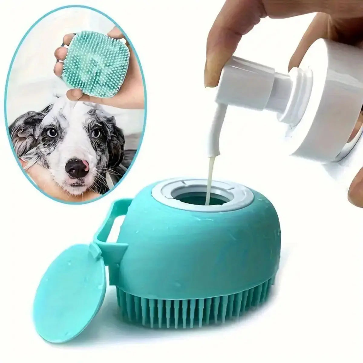 Silicone Dog & Cat Bath Brush