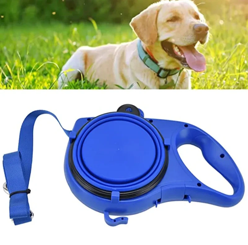 All-in-One Dog Leash – Built-In Water, Bowl & Bag Holder