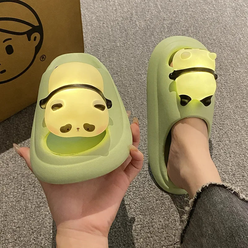 Panda LED Light Indoor Slippers – Soft EVA Comfy Slip-Ons
