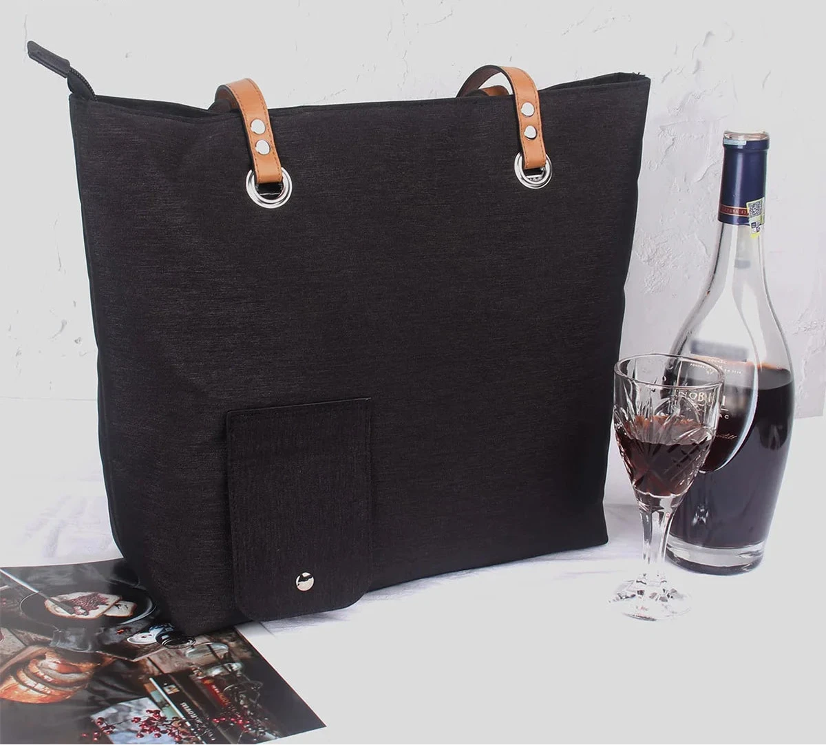 Beach Wine Tote Bag