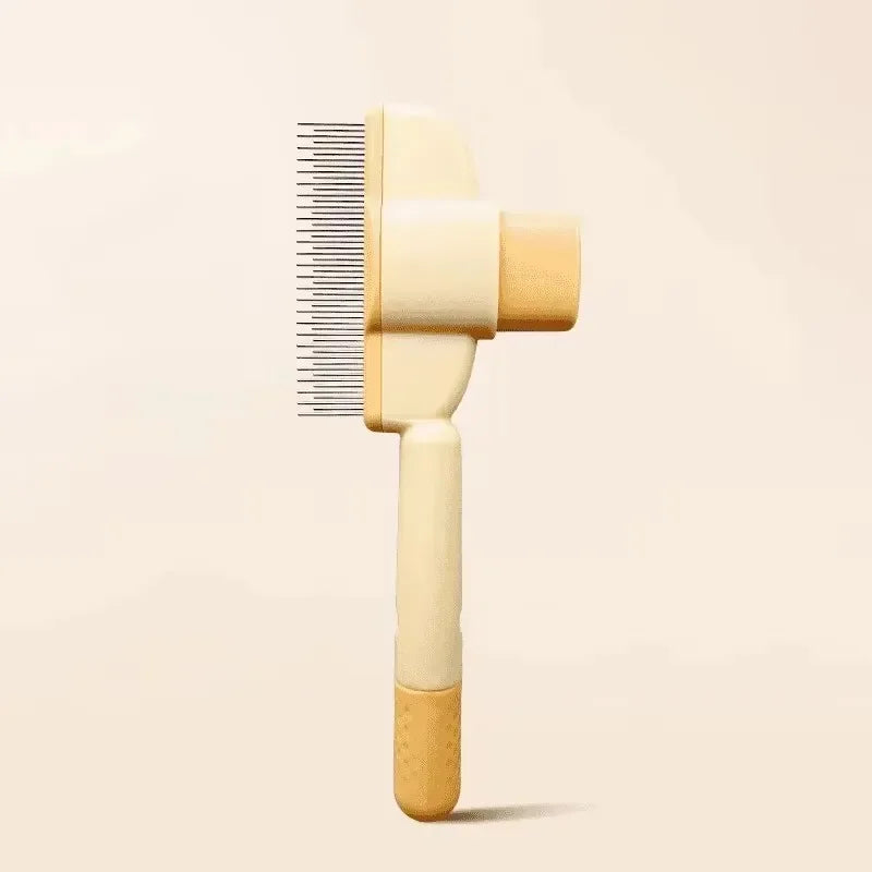 One-Click Pet Grooming Brush – Hair Removal Made Easy