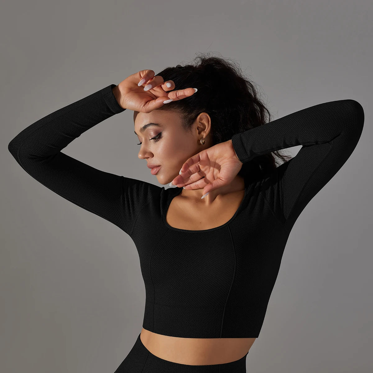 Women’s Long Sleeve Yoga Crop Top