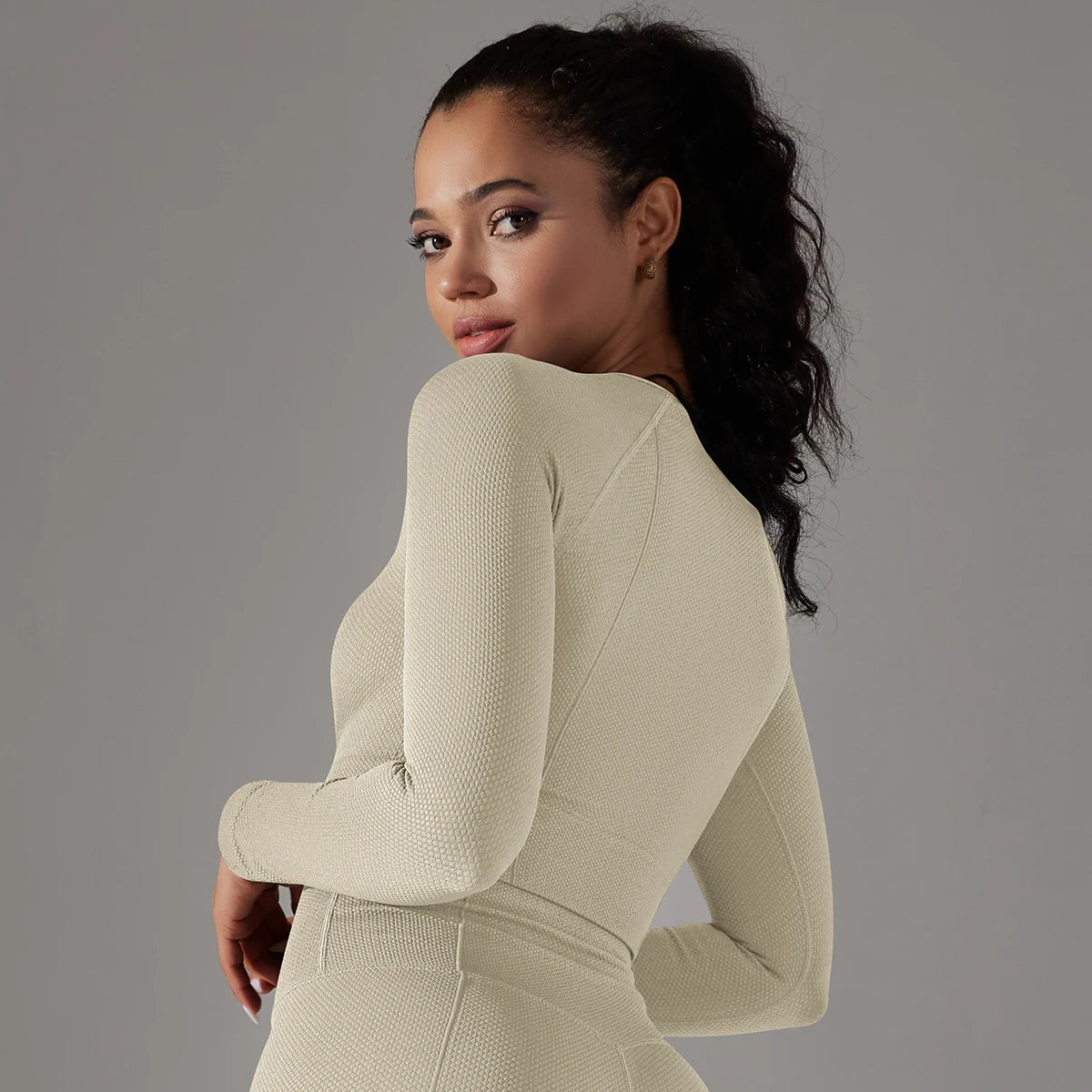 Women’s Long Sleeve Yoga Crop Top