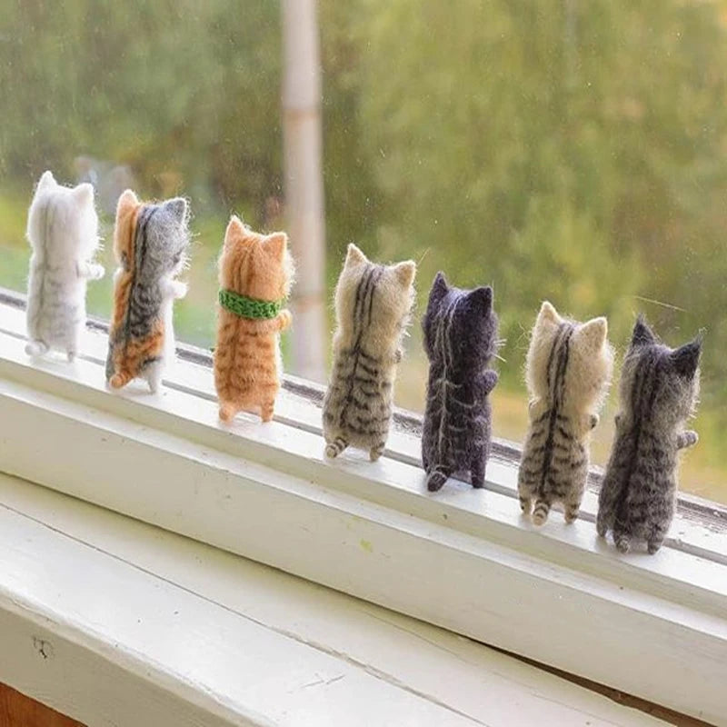 DIY Needle Felt Kit – Cute Cat Wool Felting for Beginners