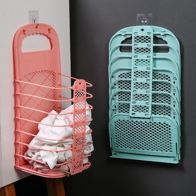 Wall-Mount Laundry Basket – Foldable & Space-Saving