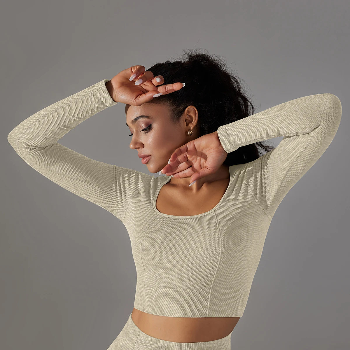 Women’s Long Sleeve Yoga Crop Top