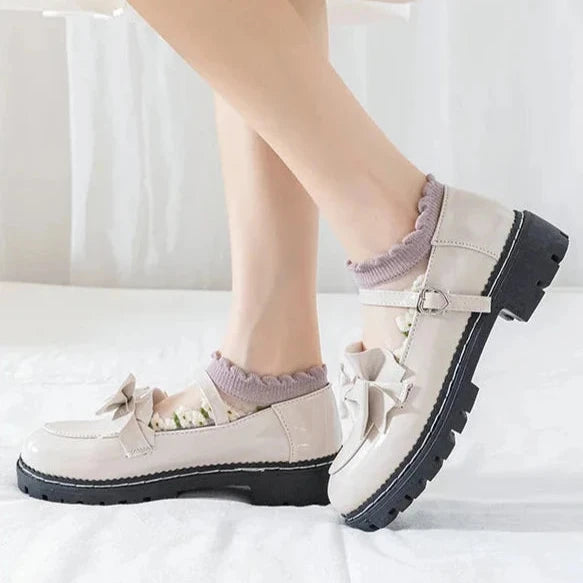 Breathable Floral Sheer Socks